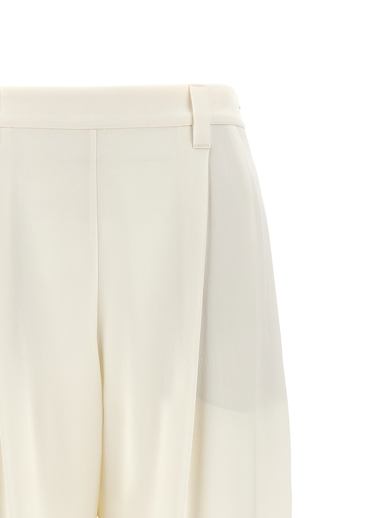 Brunello Cucinelli Weiße Seidenhose für den Alltag