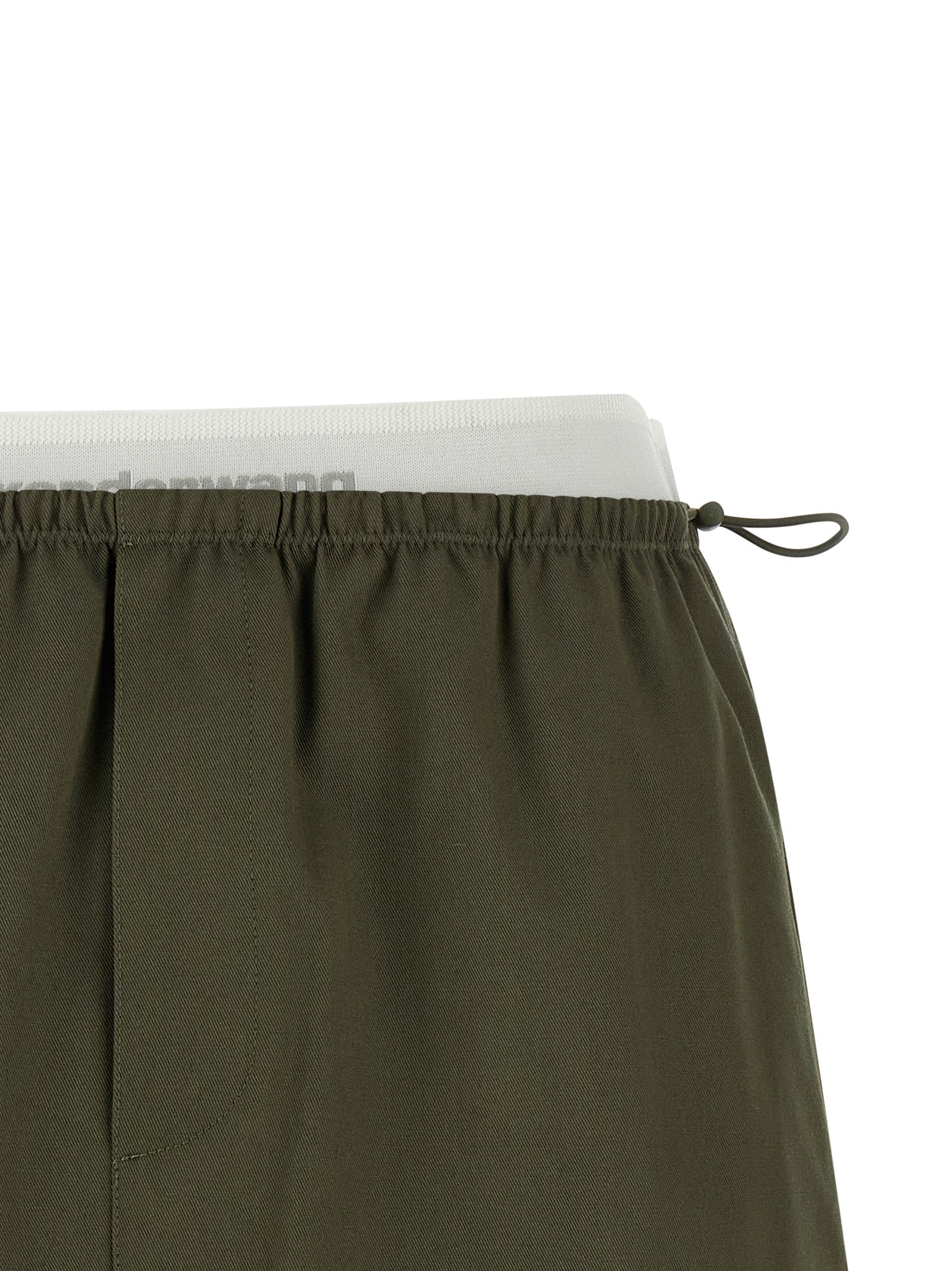 Alexander Wang Zweifarbiger langer Baumwollrock
