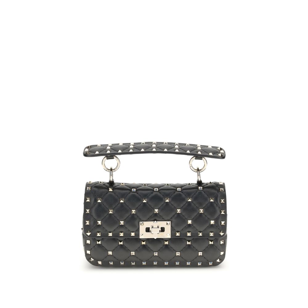 Valentino Garavani Schwarze Lammleder Schultertasche Ovis Aries Aries