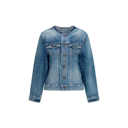 Balenciaga Blaue Jacke aus Ovis Aries Wolle