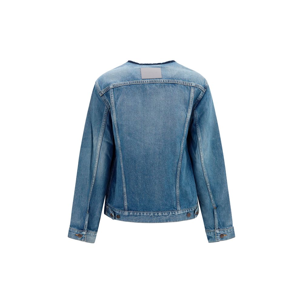 Balenciaga Blaue Jacke aus Ovis Aries Wolle