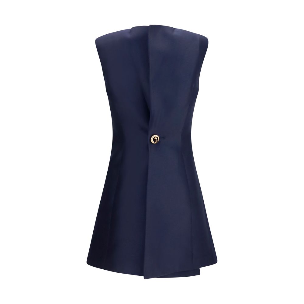 Balenciaga Blaues Wollkleid Oves Aries Casual