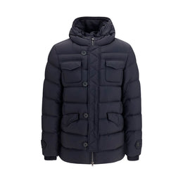Herno Schwarze Polyester-Jacke in voller Länge