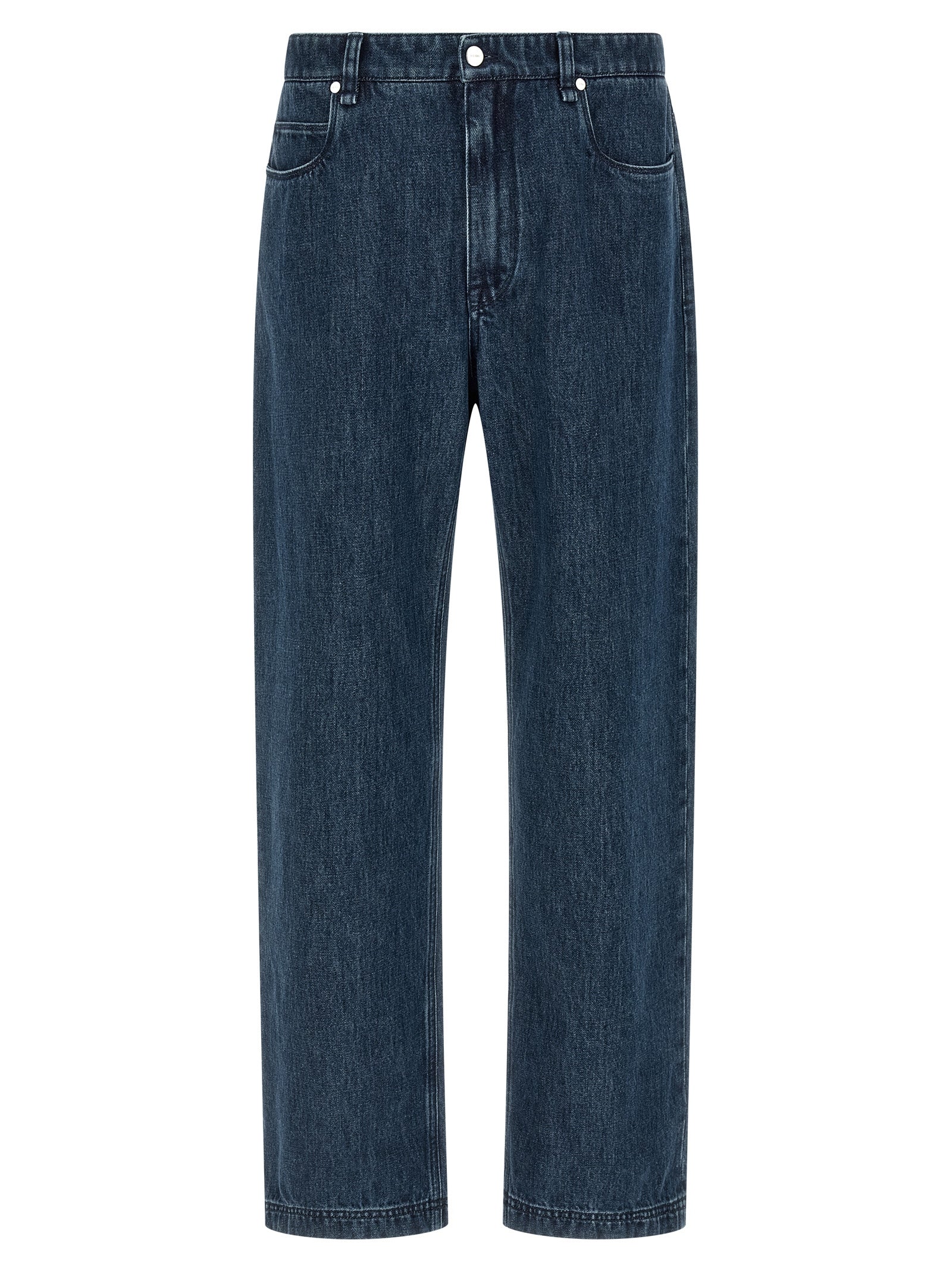 Fendi Blaue Baumwoll-Jeans mit ausgestelltem Bein