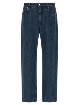 Fendi Blaue Baumwoll-Jeans mit ausgestelltem Bein