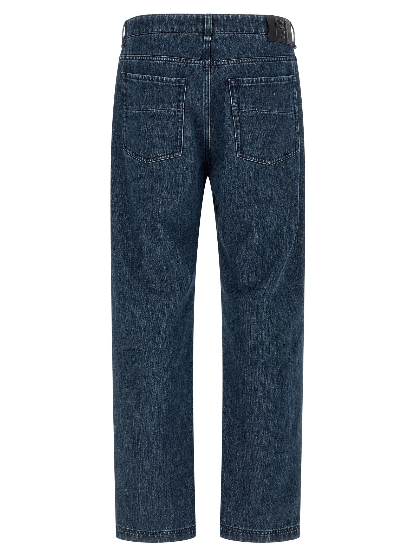 Fendi Blaue Baumwoll-Jeans mit ausgestelltem Bein