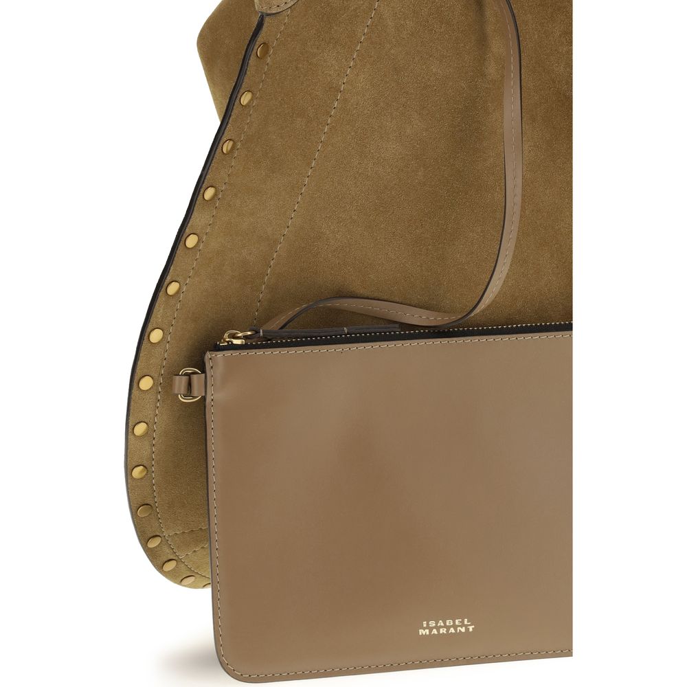 Isabel Marant Braune Kalbsleder Bos Taurus Schultertasche