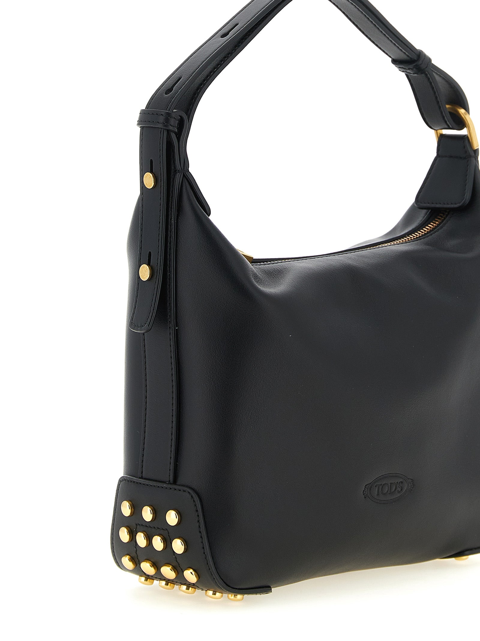 Tod's Schwarze Kalbsleder-Schultertasche