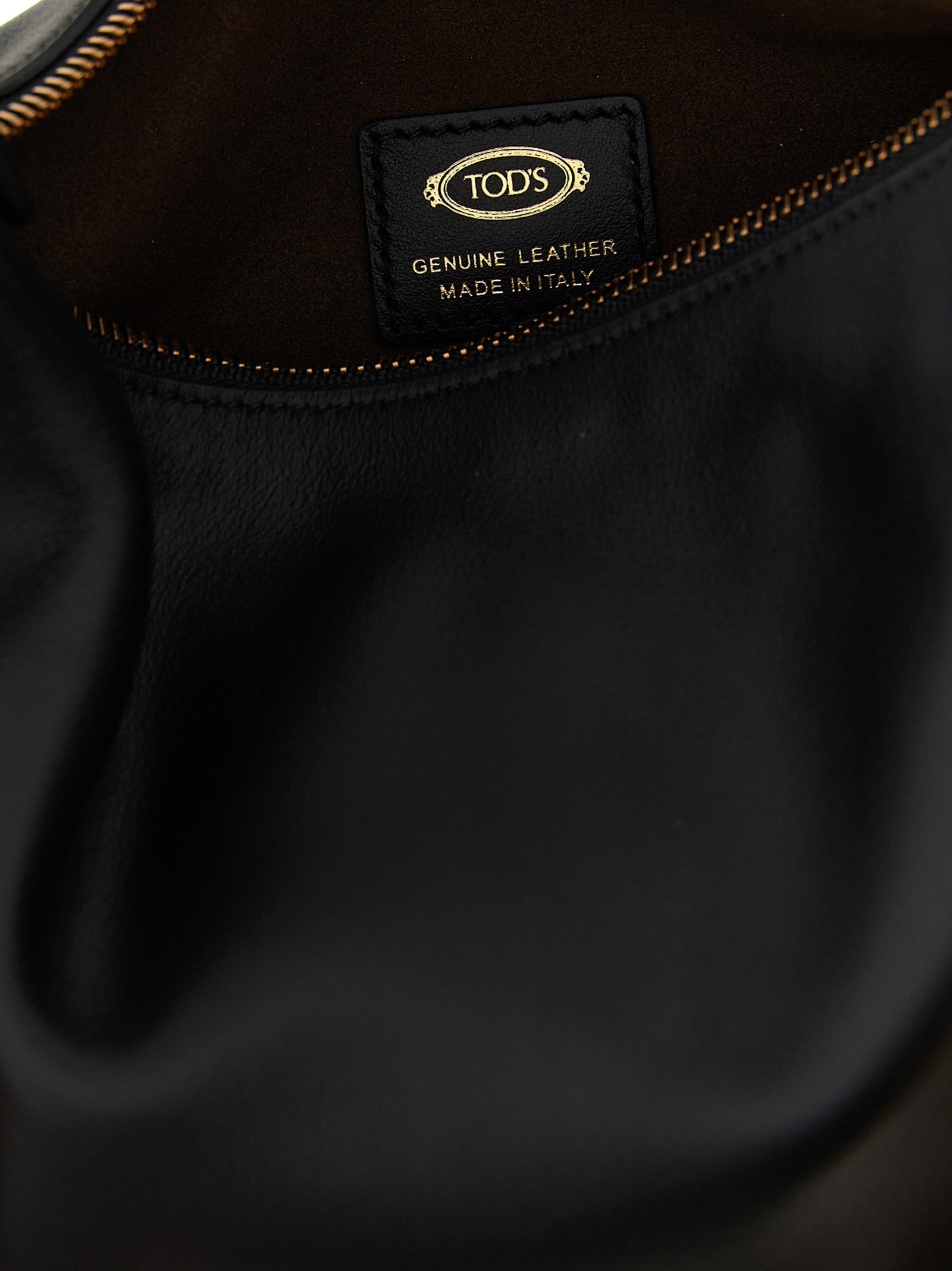 Tod's Schwarze Kalbsleder-Schultertasche