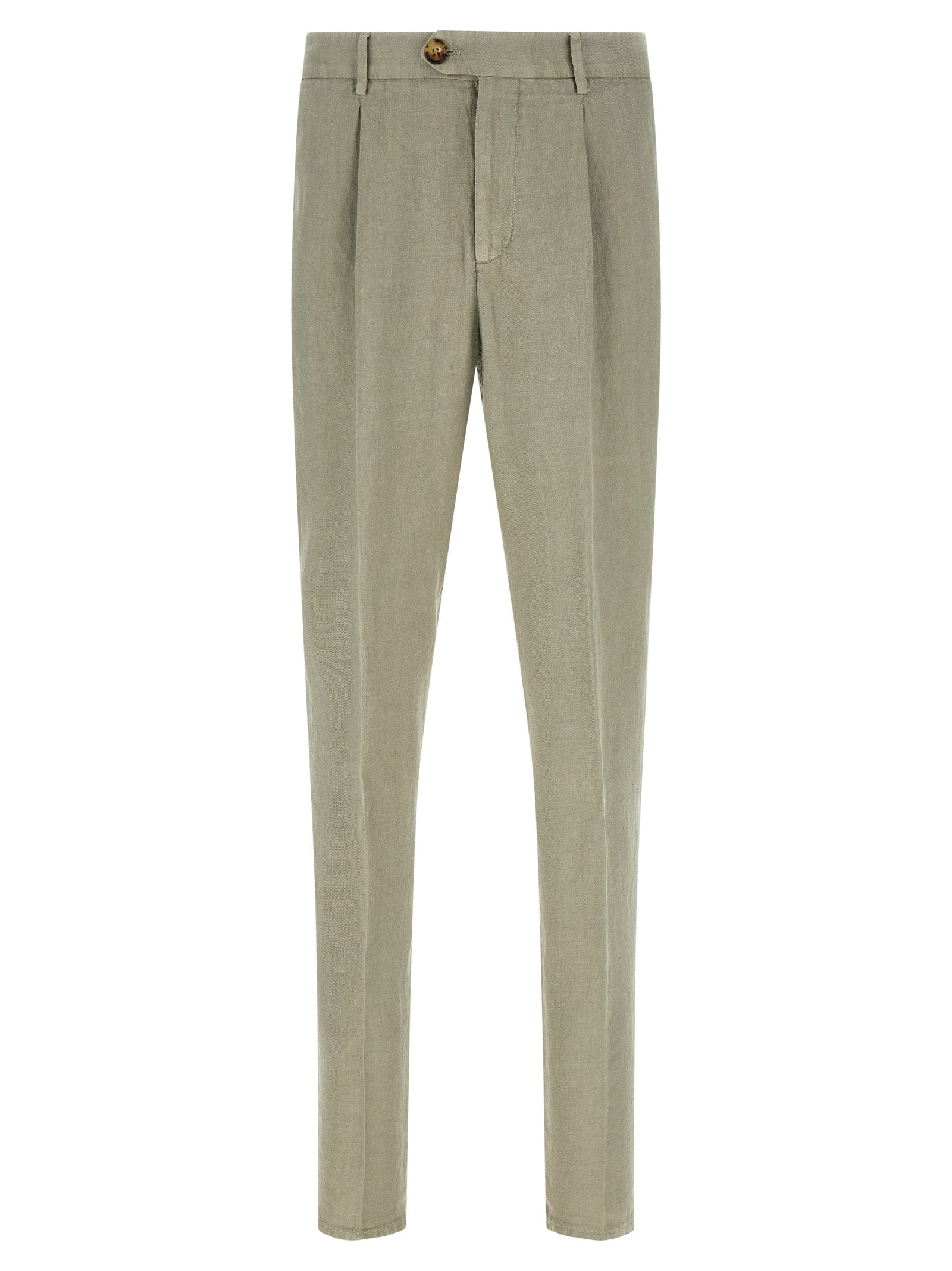 Brunello Cucinelli Zweifarbige Leinen-Freizeithose