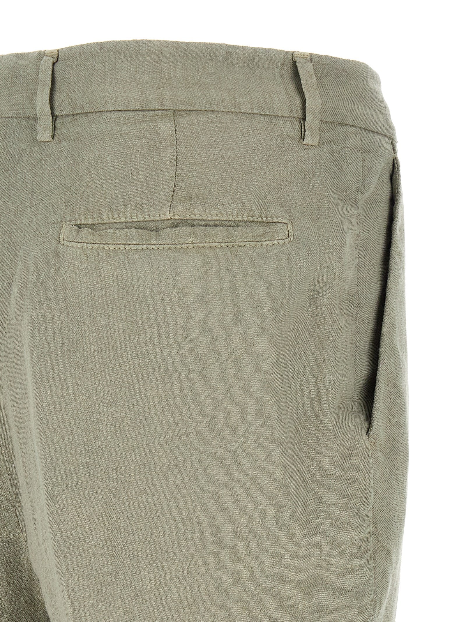 Brunello Cucinelli Zweifarbige Leinen-Freizeithose