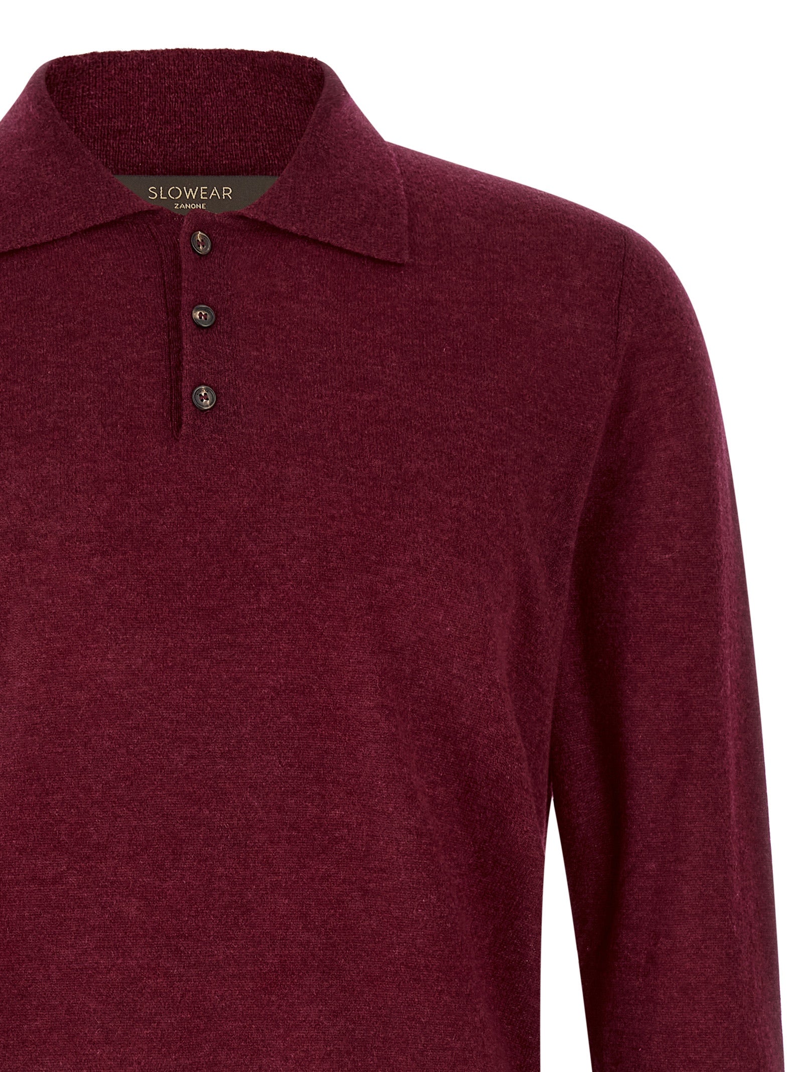 ZANONE Bordeaux Kaschmir Poloshirt