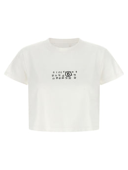 MM6 Maison Margiela Weißes Baumwoll-T-Shirt