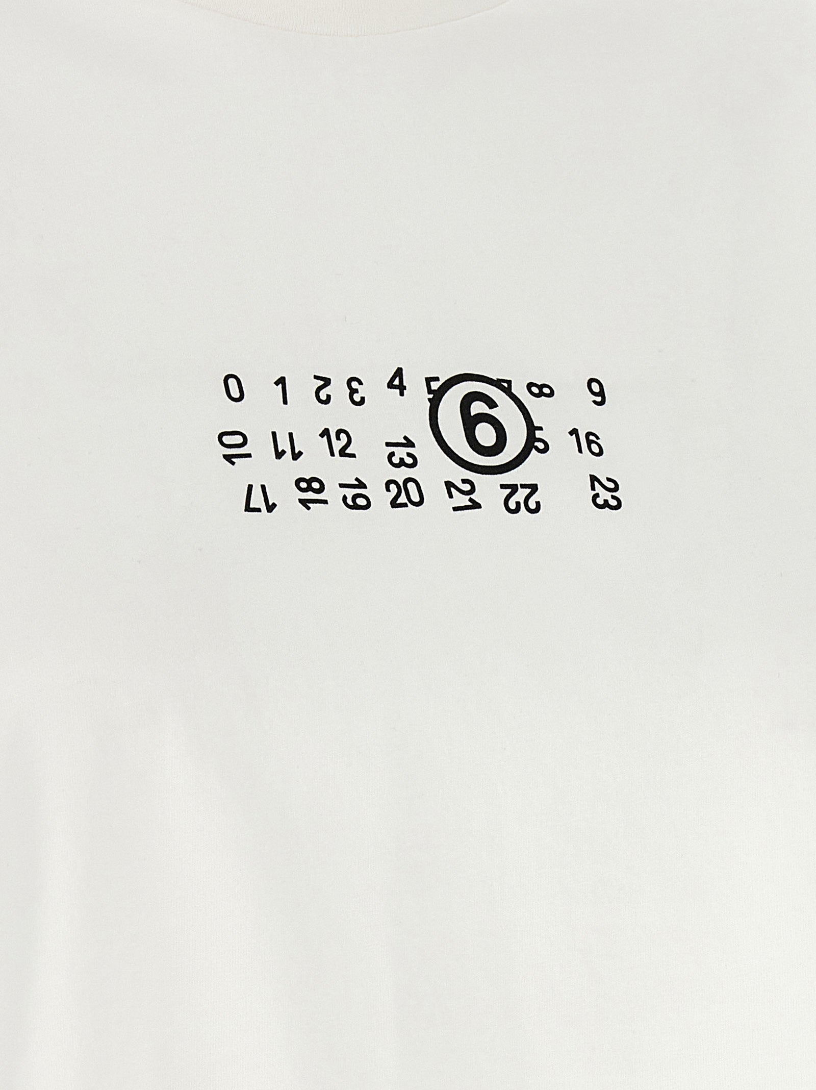 MM6 Maison Margiela Weißes Baumwoll-T-Shirt