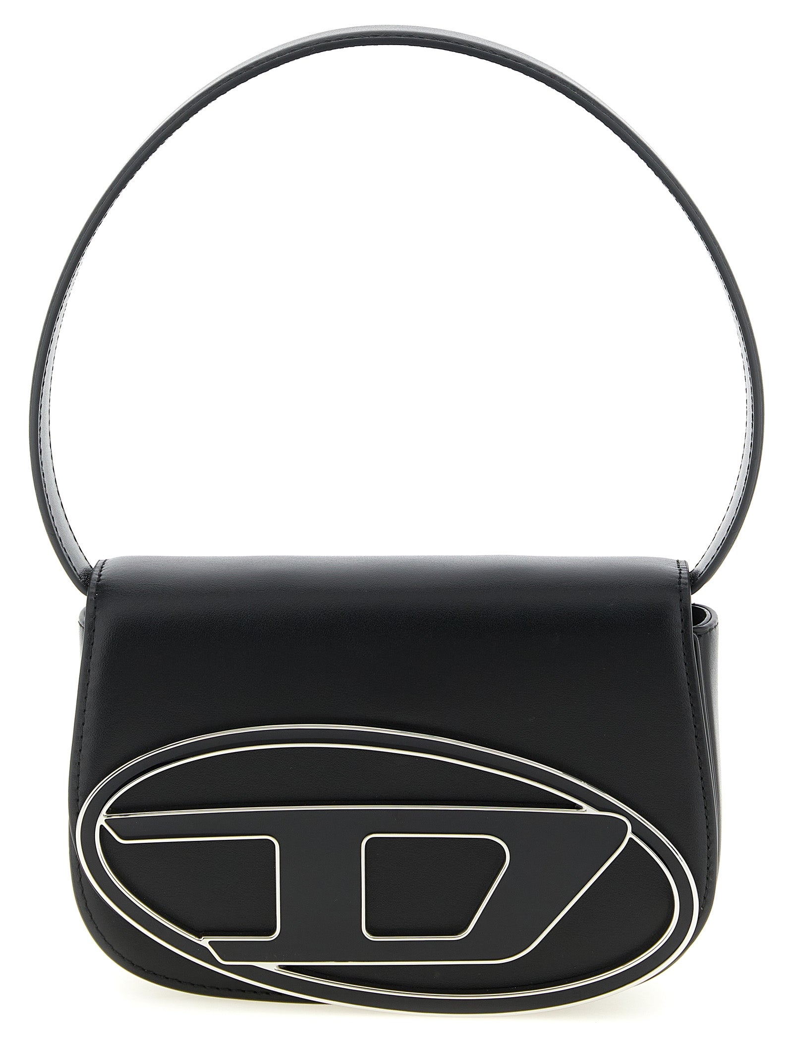 Diesel Schwarze Schultertasche aus Rindsleder