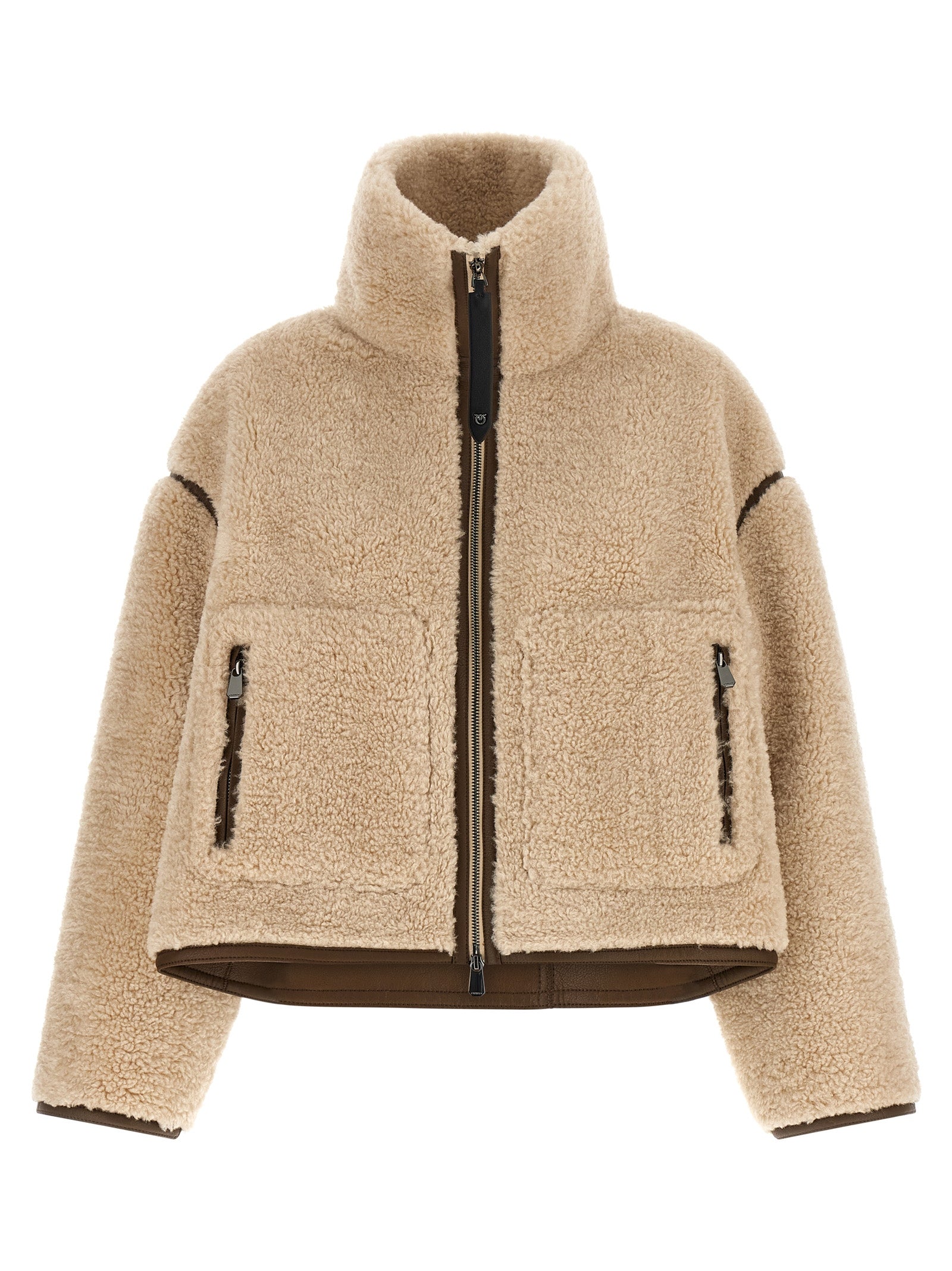 PINKO Beiger Wollmantel