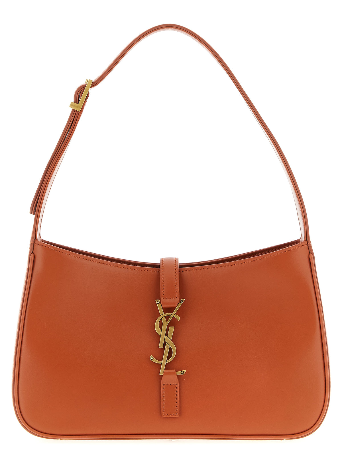 Saint Laurent Orange Kalbsleder Schultertasche