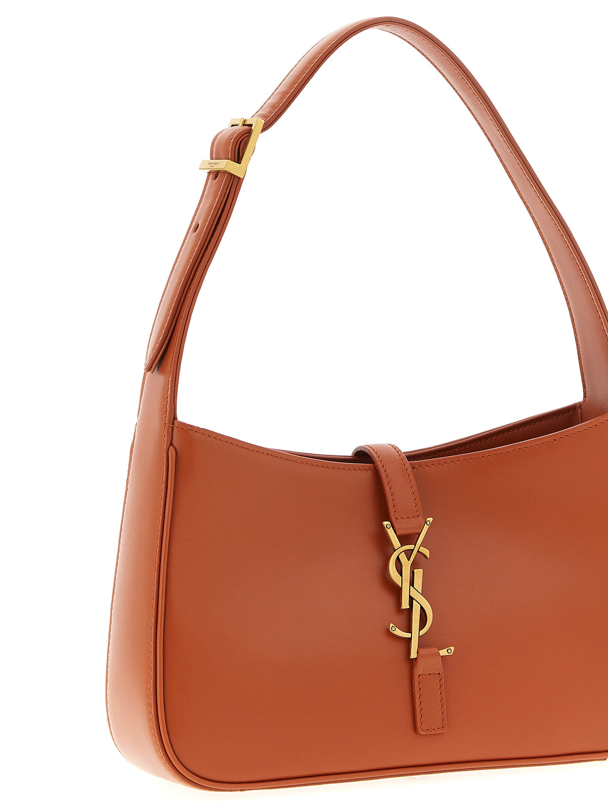 Saint Laurent Orange Kalbsleder Schultertasche