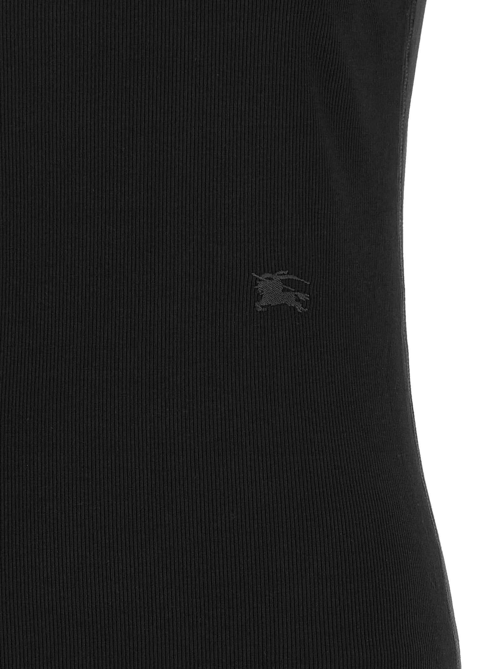 Burberry Schwarzes kurzes Baumwollkleid