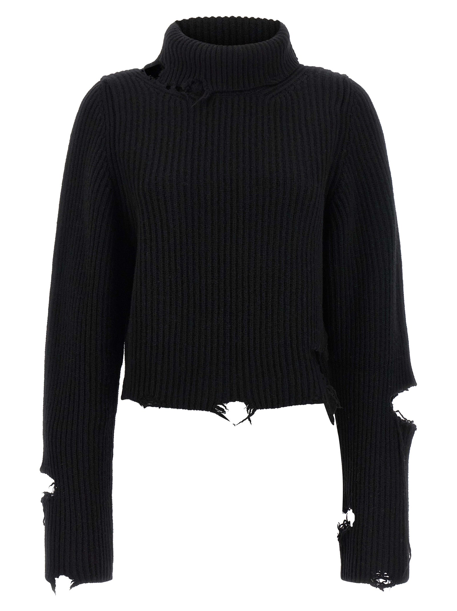 Haikure Schwarzer Cardigan aus Merinowolle