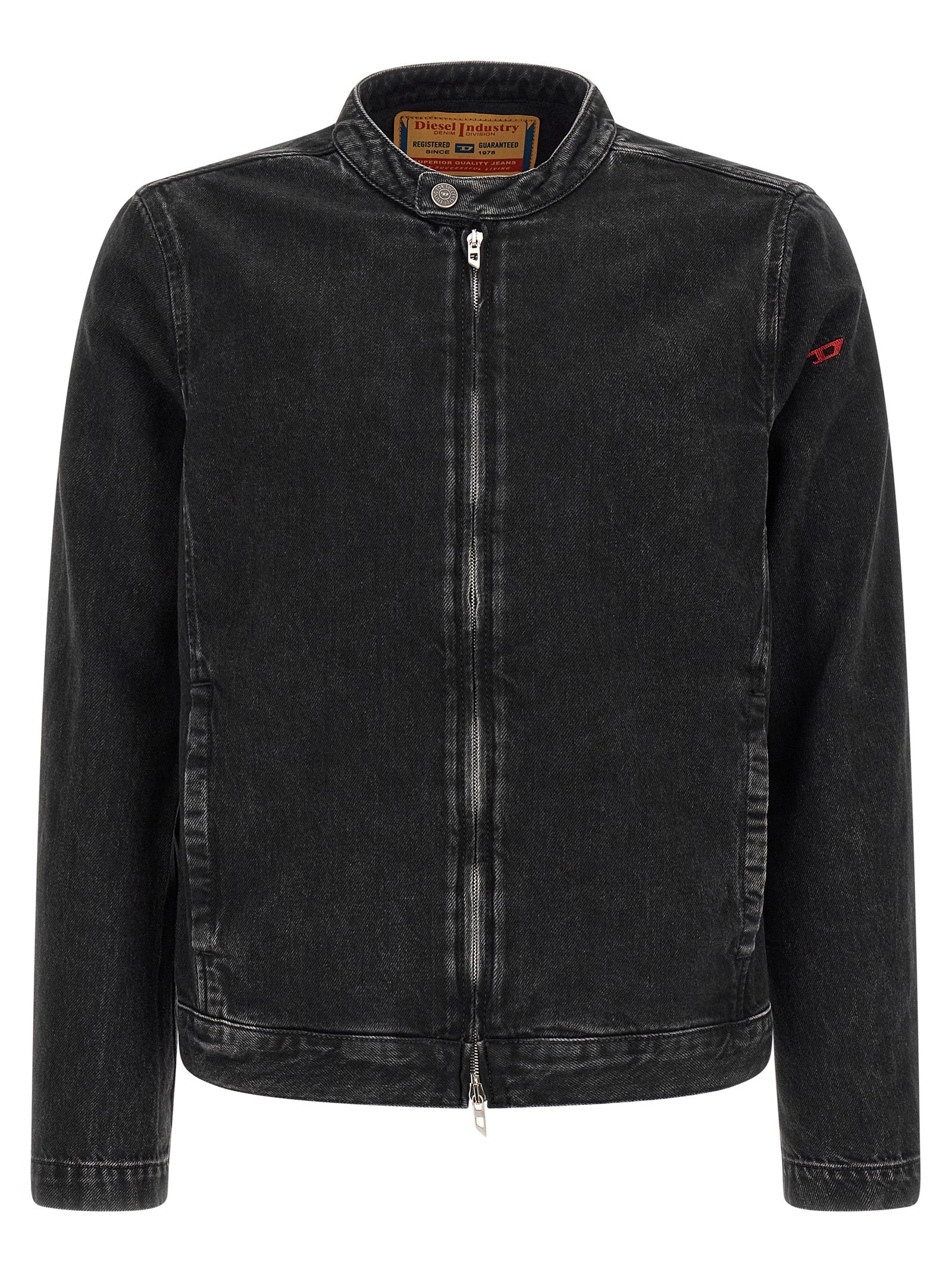 Diesel Schwarze Baumwoll-Denimjacke