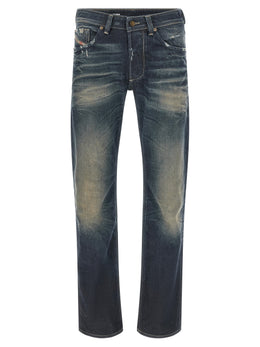 Diesel Blaue Jeans aus Baumwolle im geraden Schnitt