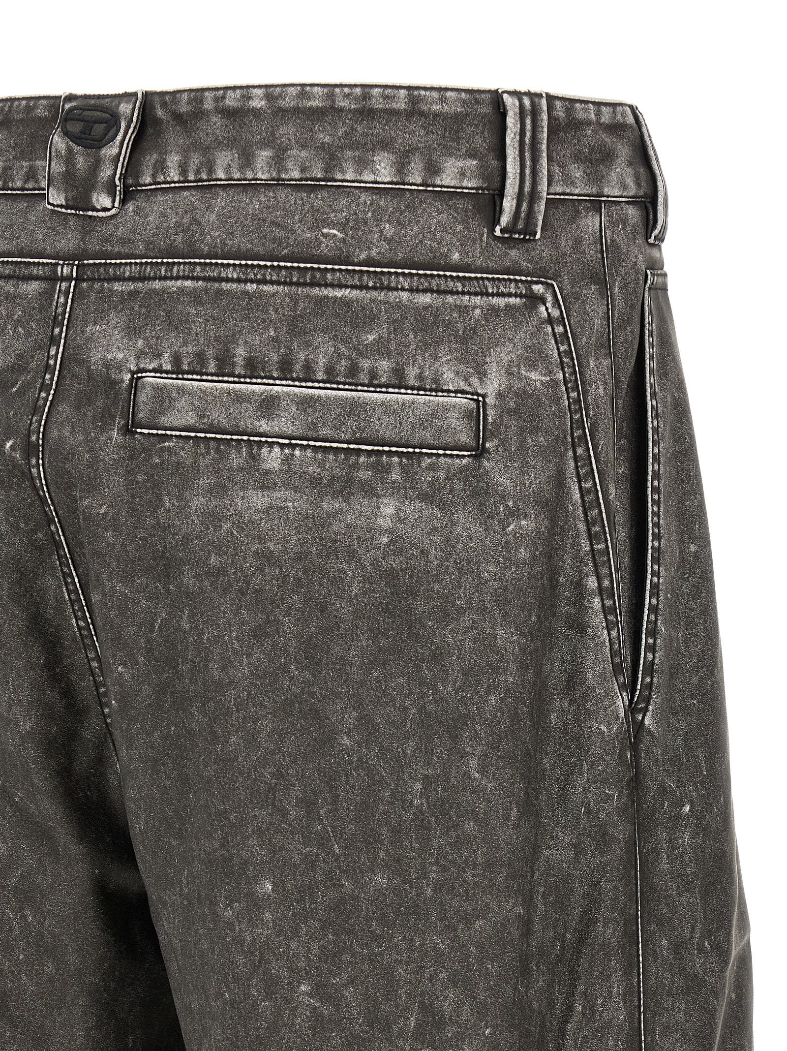 Diesel Graue Freizeithose aus Polyethylen