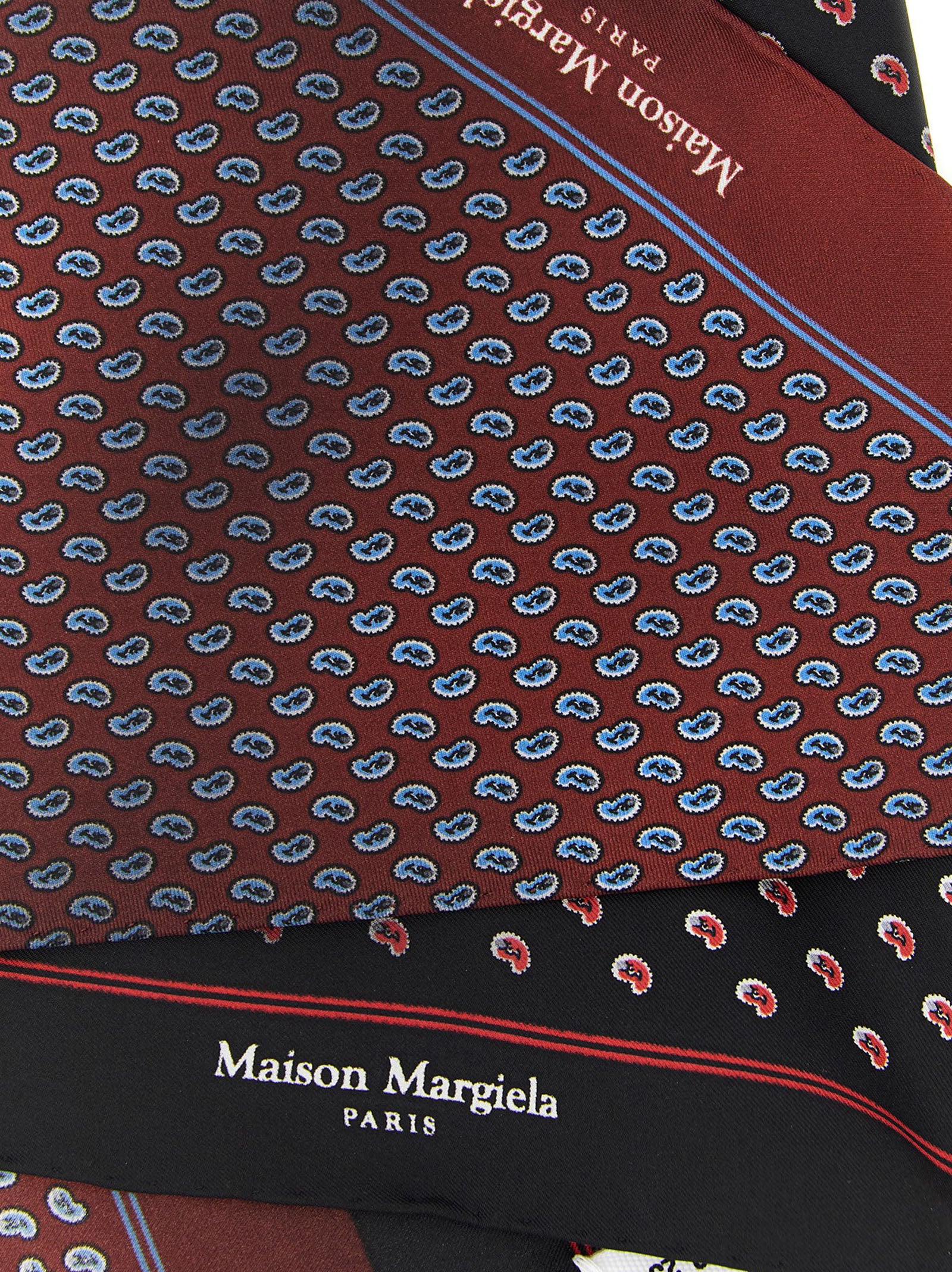 Maison Margiela Mehrfarbiger Seidenschal