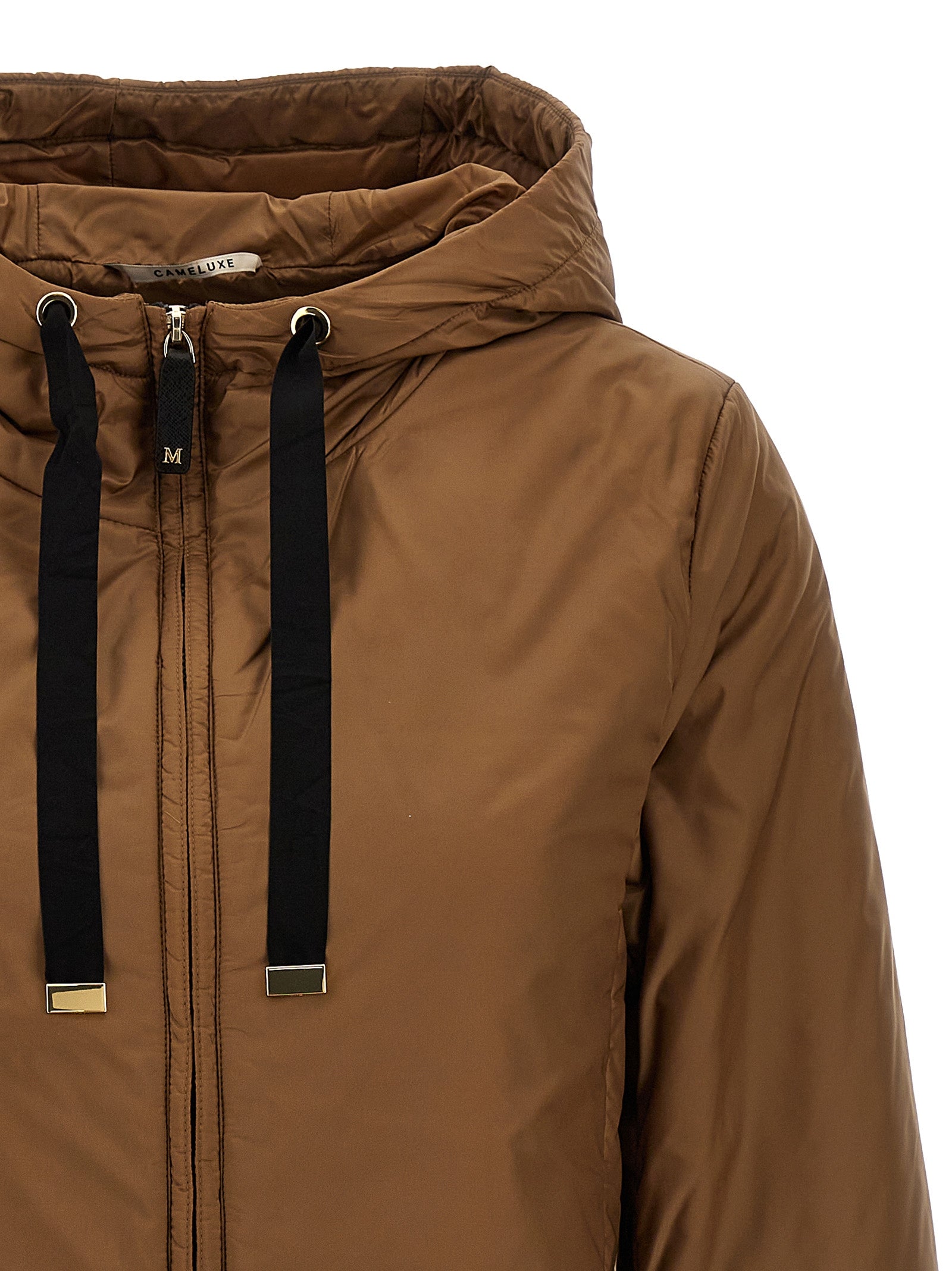 Max Mara Braune Shell-Jacke aus Polyester