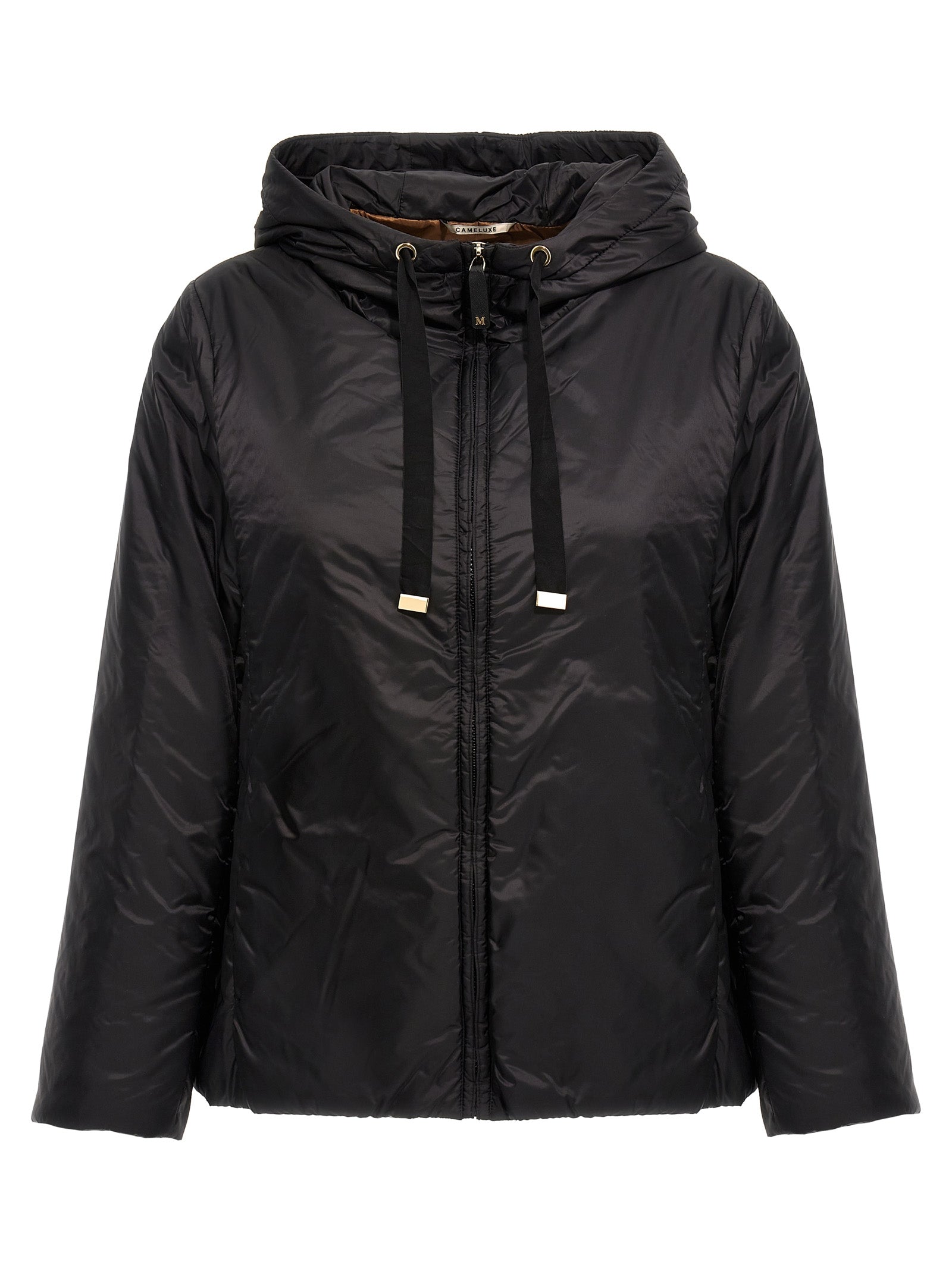 Max Mara Schwarze Shell-Jacke aus Polyester