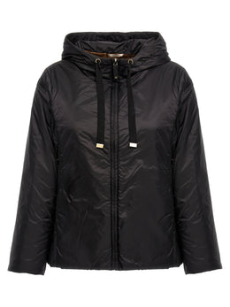 Max Mara Schwarze Shell-Jacke aus Polyester