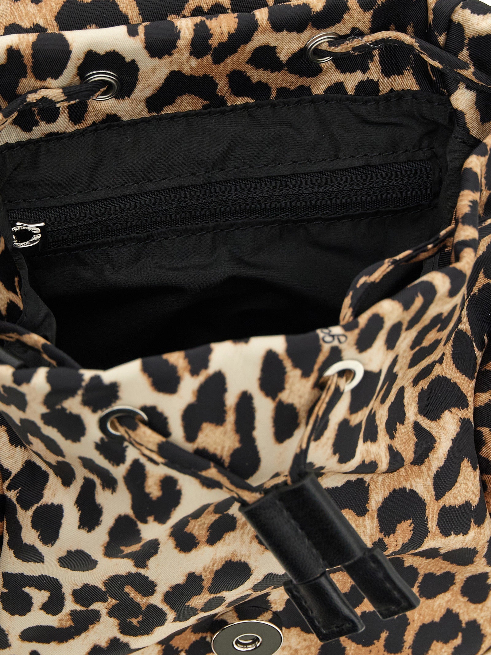 Ganni Brauner Rucksack aus recyceltem Polyamid
