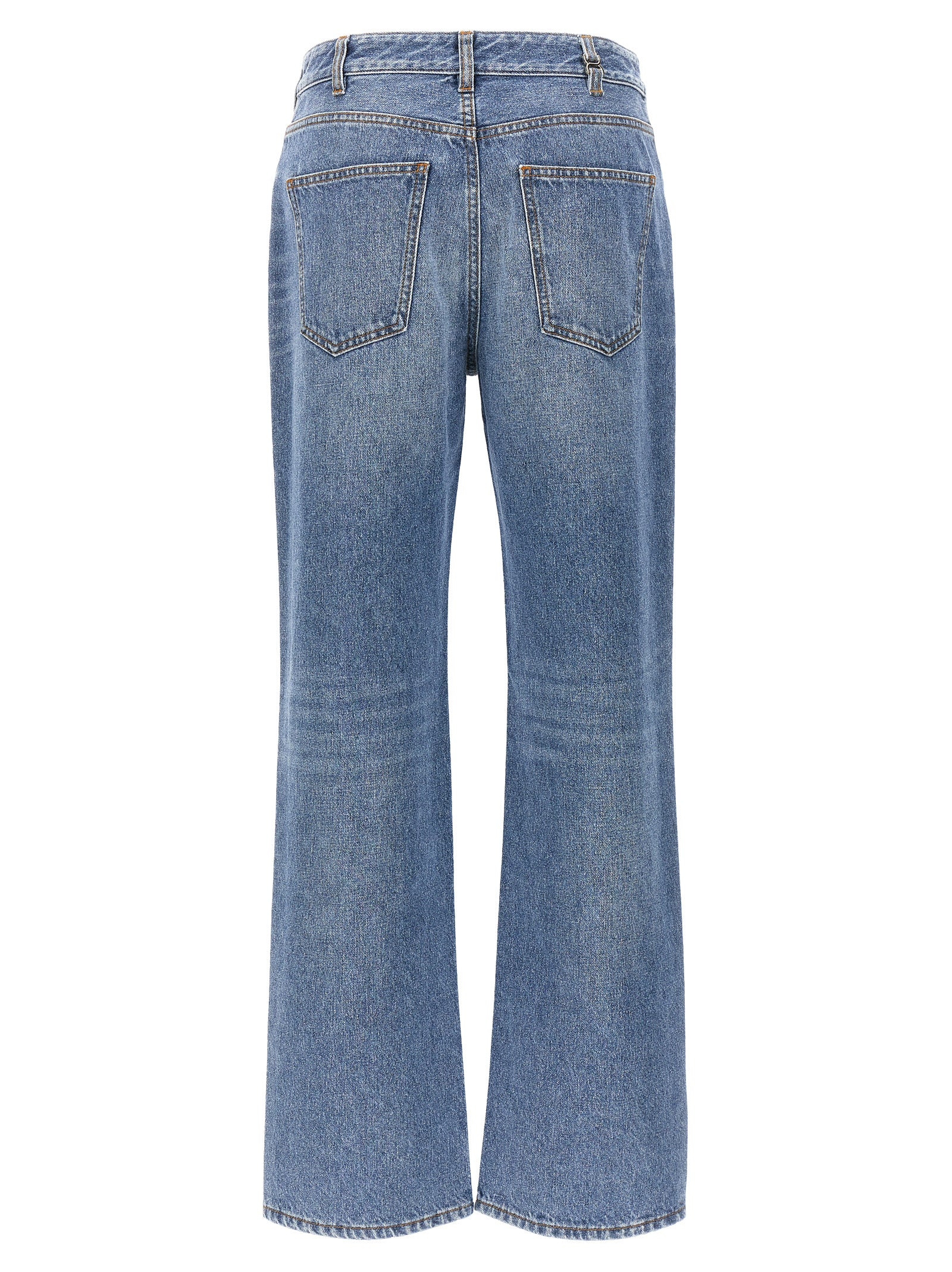 Chloé Blaue High-Waist Jeans aus Baumwolle