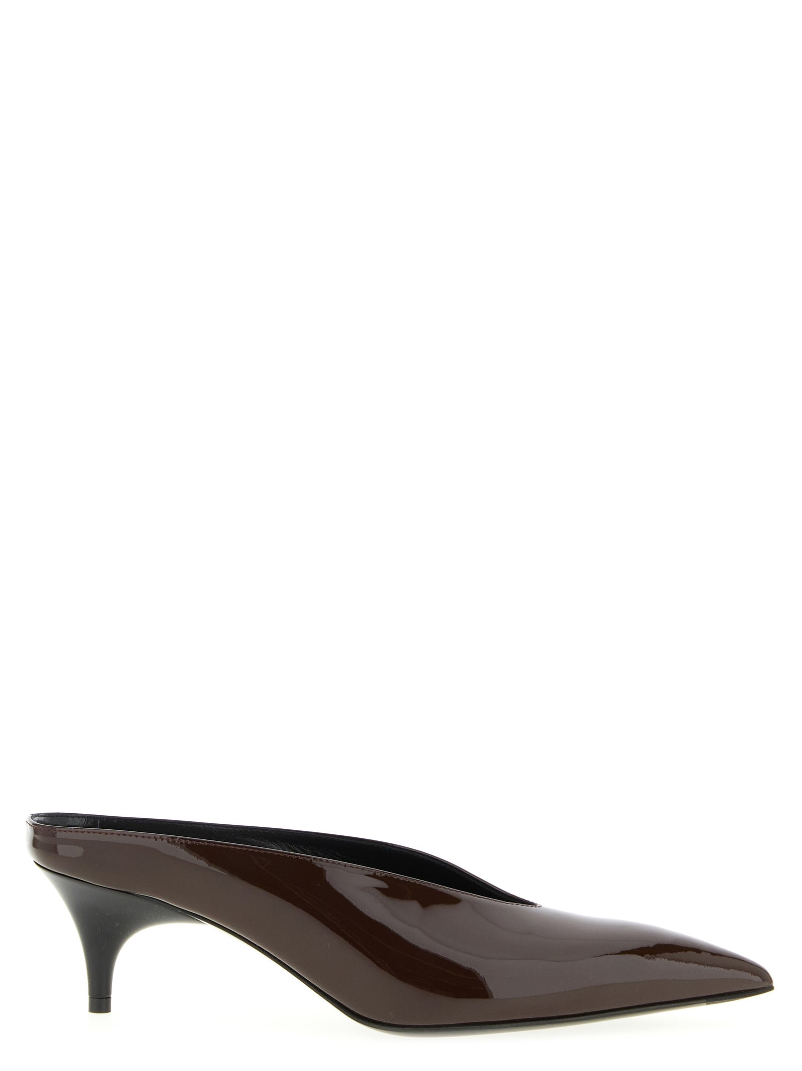 Gucci Pumps mit mittlerem Absatz aus bordeauxrotem Kalbsleder