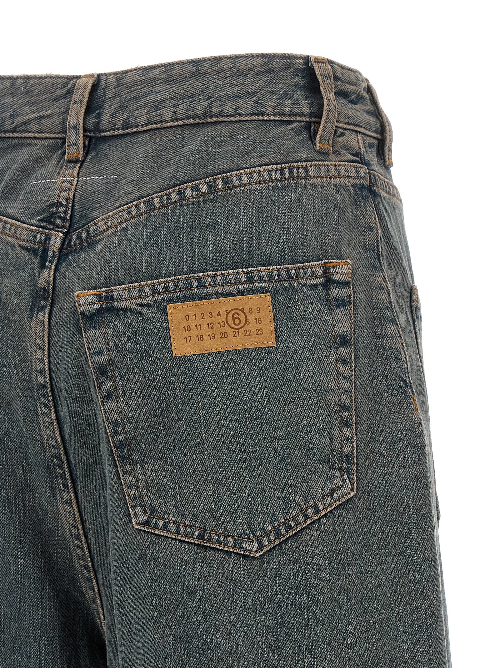 MM6 Maison Margiela Graue Jeans aus Baumwolle