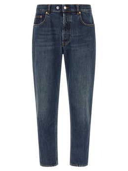 Department 5 Blaue Jeans aus Baumwolle, Tapered Fit