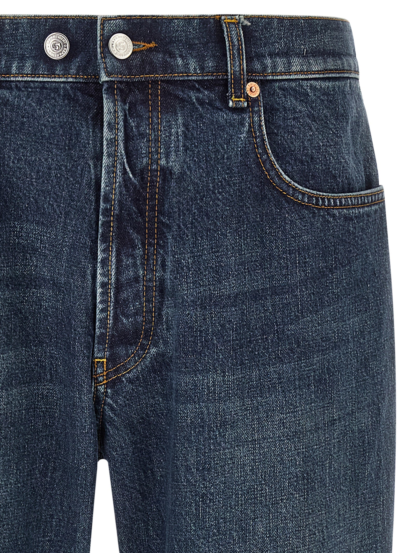 Department 5 Blaue Jeans aus Baumwolle, Tapered Fit