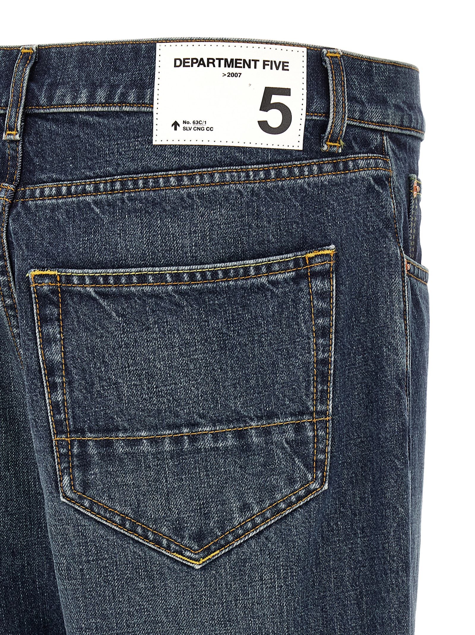 Department 5 Blaue Jeans aus Baumwolle, Tapered Fit