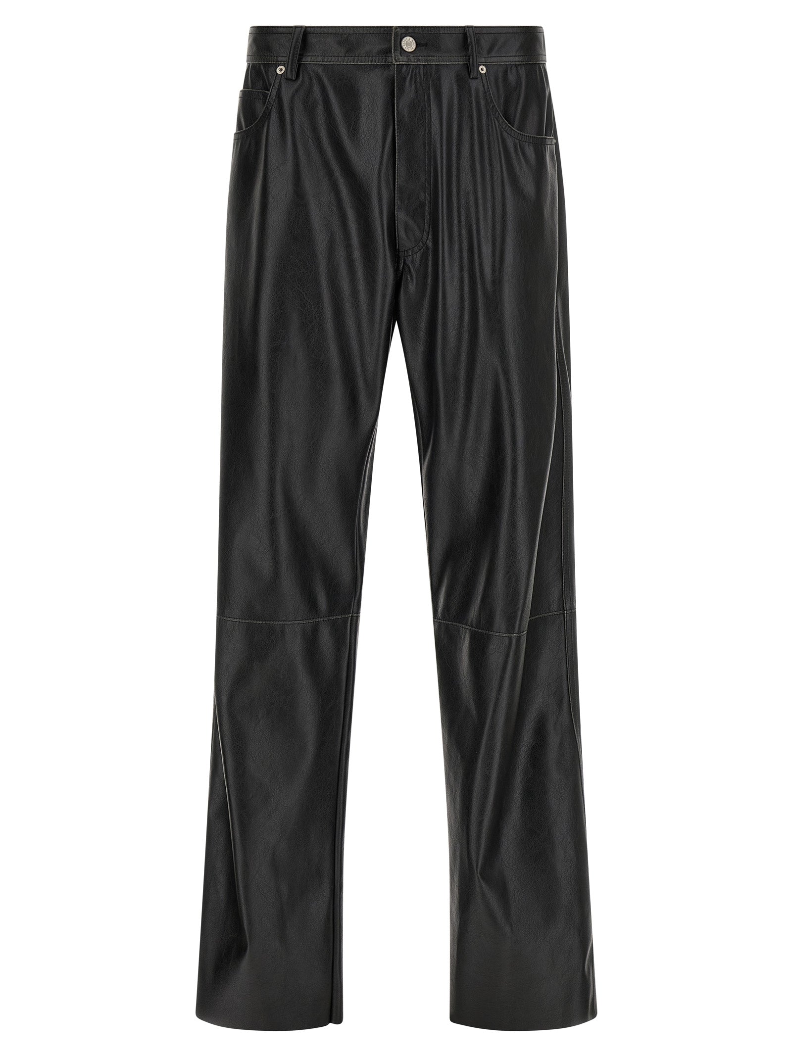 MM6 Maison Margiela Schwarze Freizeithose aus Polyester