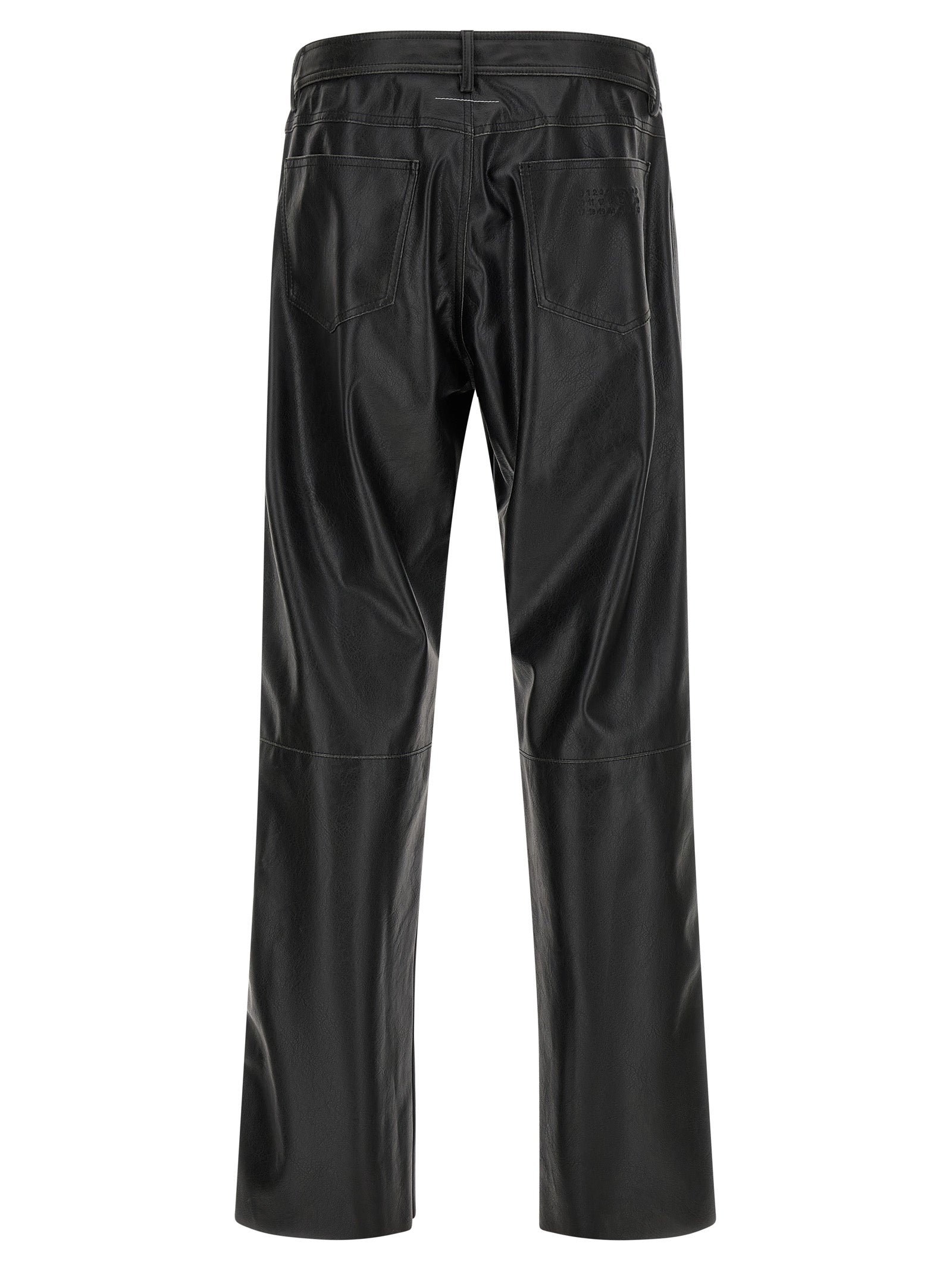 MM6 Maison Margiela Schwarze Freizeithose aus Polyester