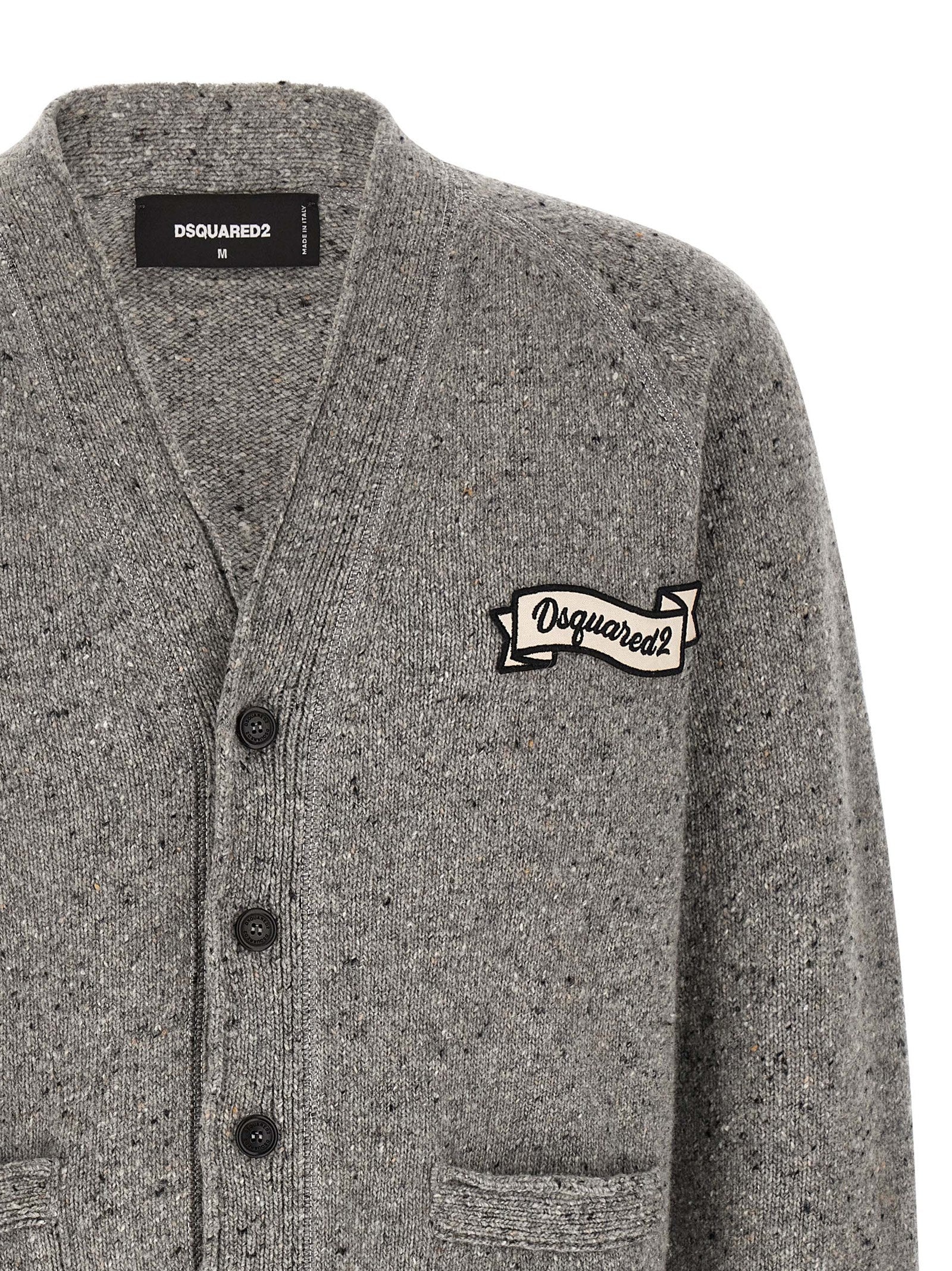 Dsquared² Grauer Wollcardigan