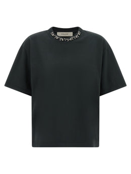Golden Goose Schwarzes Baumwoll-T-Shirt