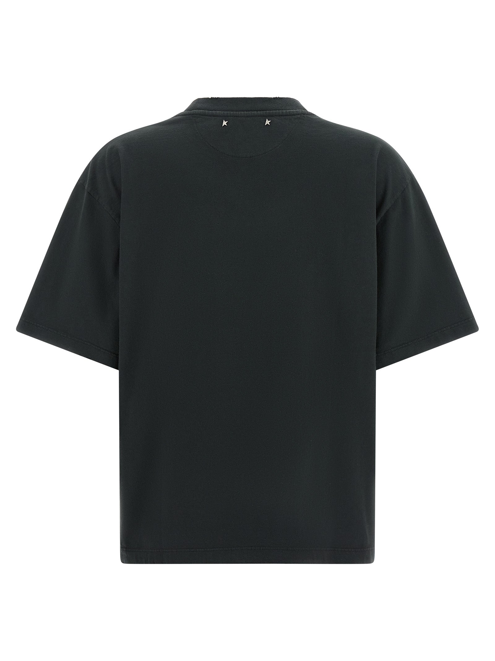 Golden Goose Schwarzes Baumwoll-T-Shirt