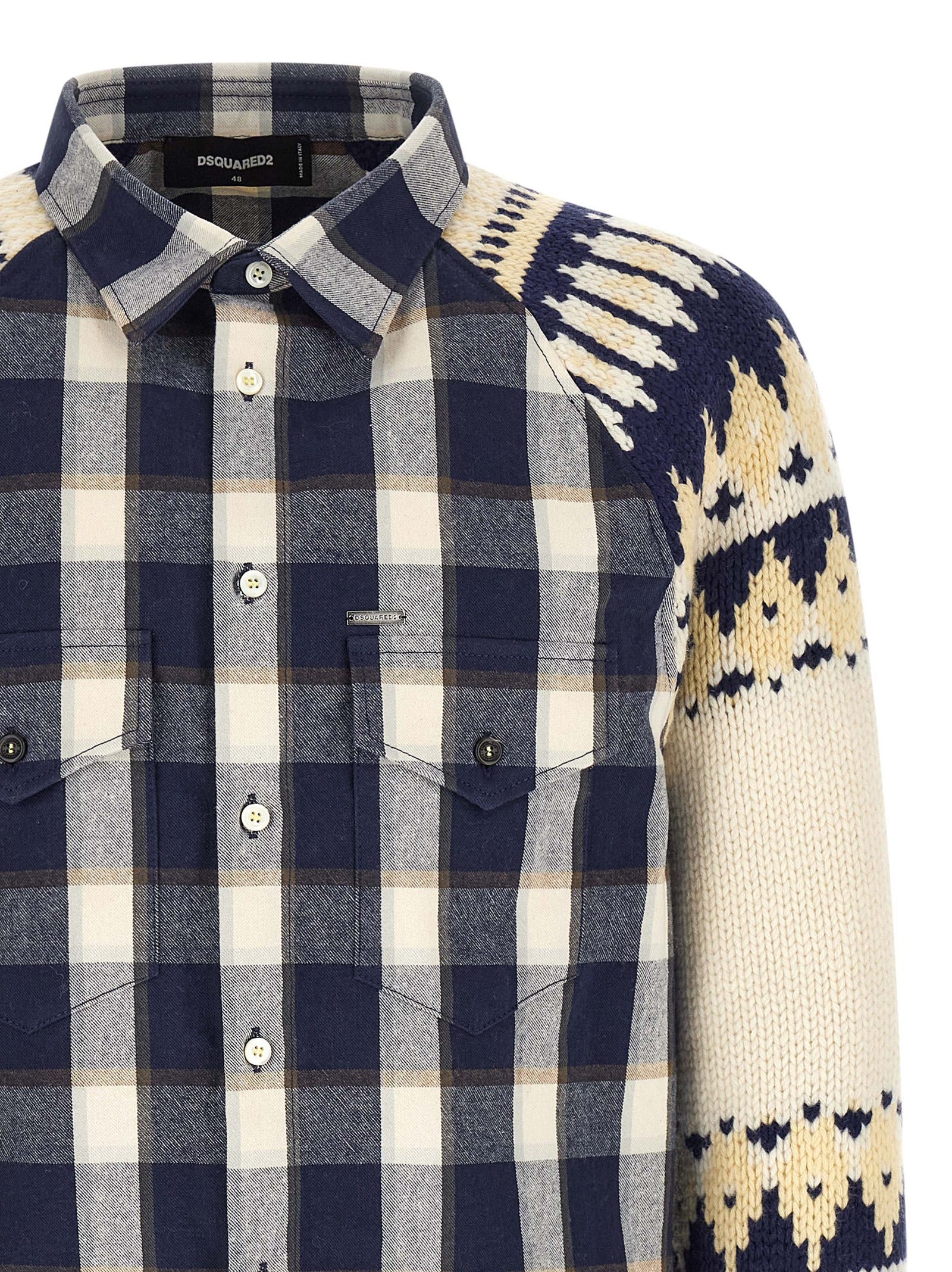 Dsquared² Mehrfarbige Baumwollbluse