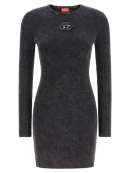 Diesel Schwarzes kurzes Baumwollkleid