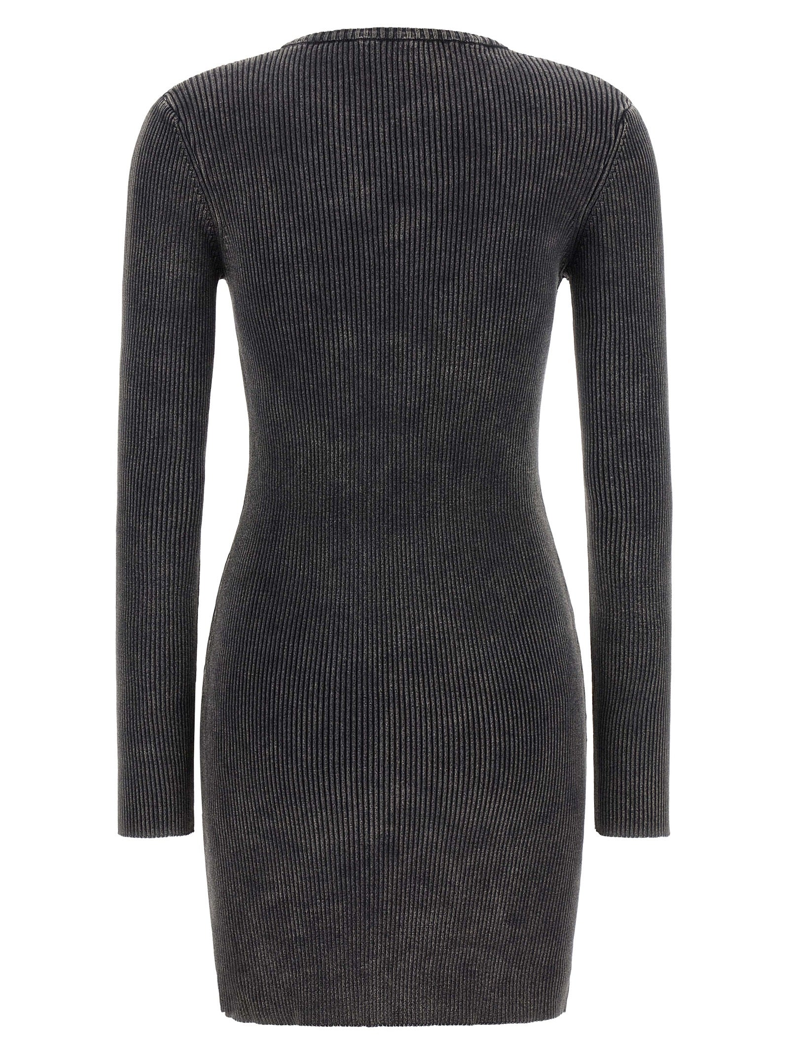 Diesel Schwarzes kurzes Baumwollkleid