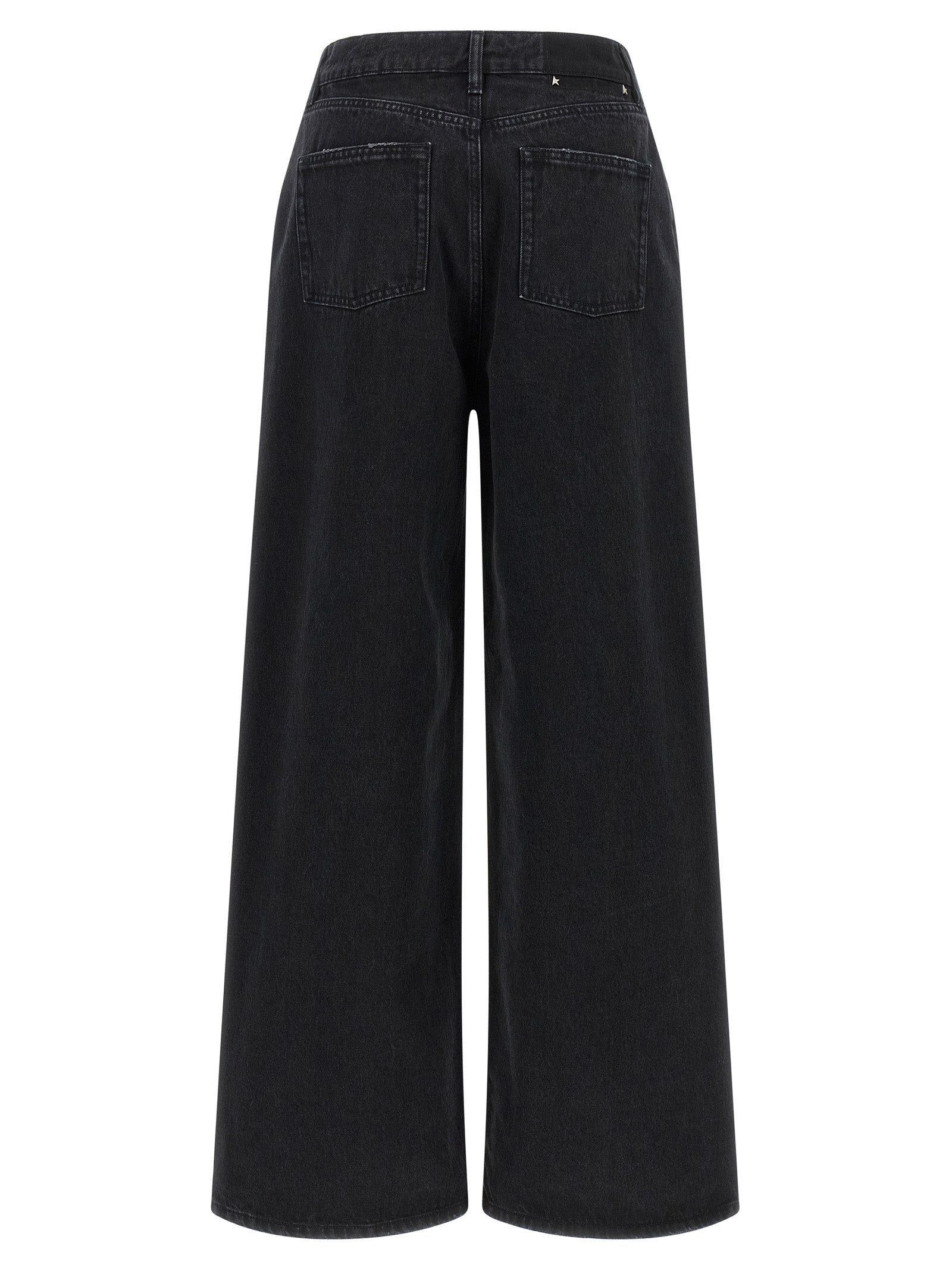 Golden Goose Schwarze Baumwoll-Schlagjeans