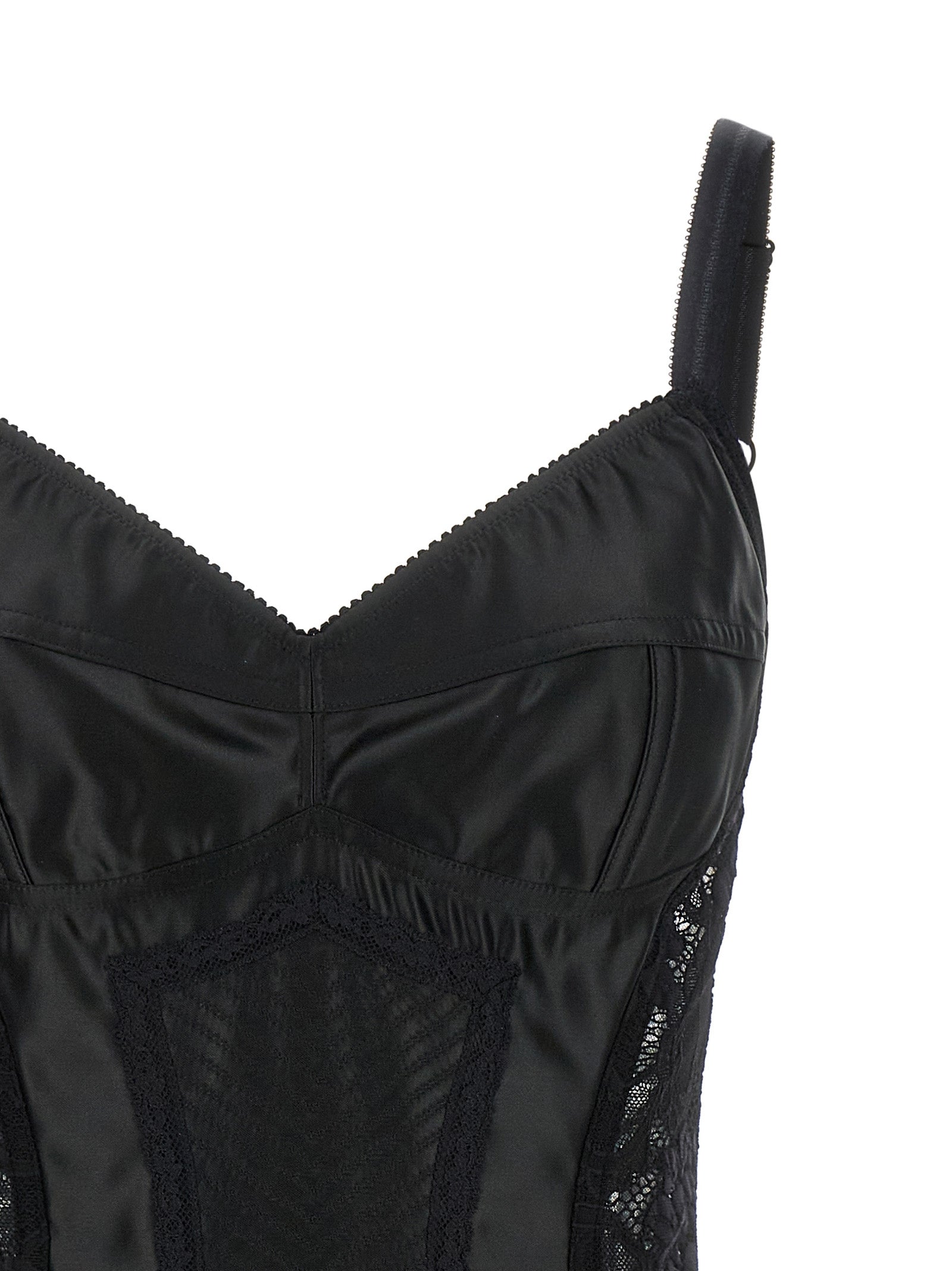 Dolce & Gabbana Schwarzer Polyamid-Body