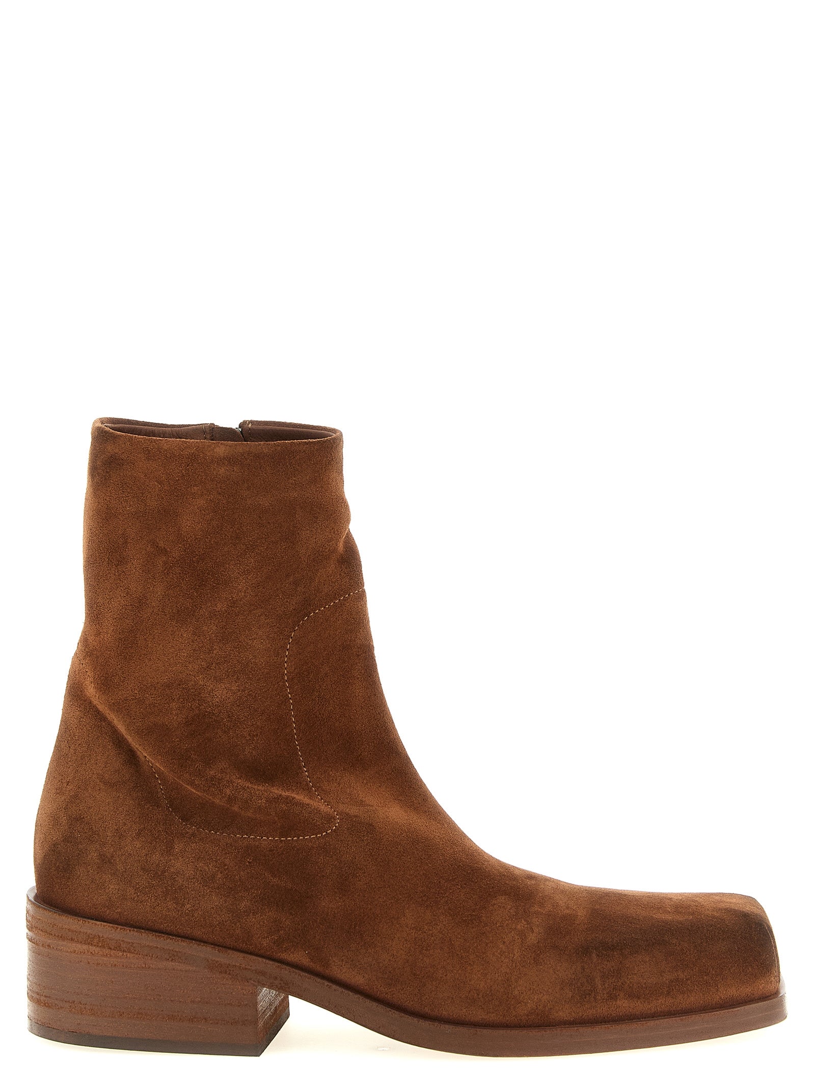 Marsell Ankle Boots aus braunem Kalbsleder