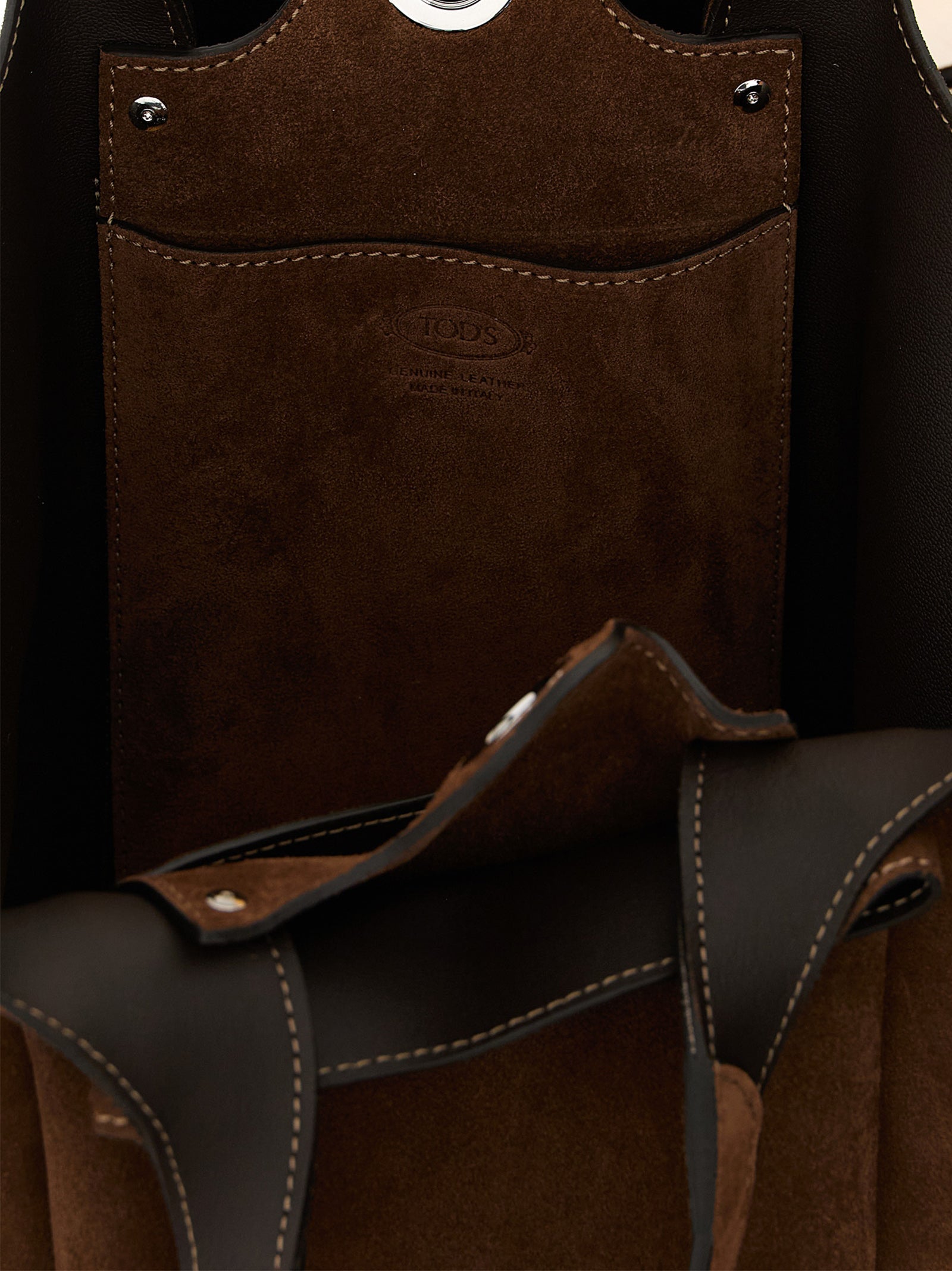 Tod's Braune Kalbsleder-Handtasche